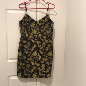Vivienne Tam black and gold dress